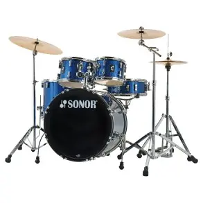 Bateria 5 Cuerpos Sonor Aqx Stage Con Fierros AQXSTAGEBOS