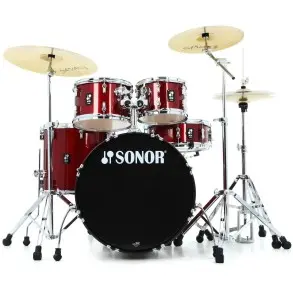 Bateria 5 Cuerpos Sonor Aqx Studio Bombo 20 + Fierros AQXSTUDIORMS