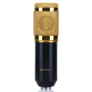 Micrófono Condenser Fzone De Estudio BM-800BK | Cable XLR / Mini plug