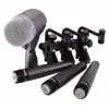 Kit Shure de 4 Microfonos para Bateria 3 Clamps + 3 xlr + Estuche DMK57-52