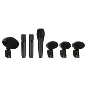 Kit Shure de 7 Mic p/Bateria 3 Clamps + 3 Pipetas + 5 XLR + Estuche PGADRUMKIT7