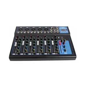Mixer 8 Canales Bluetooth Usb Phantom Power Eq Ross F-7