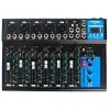 Mixer 8 Canales Bluetooth Usb Phantom Power Eq Ross F-7