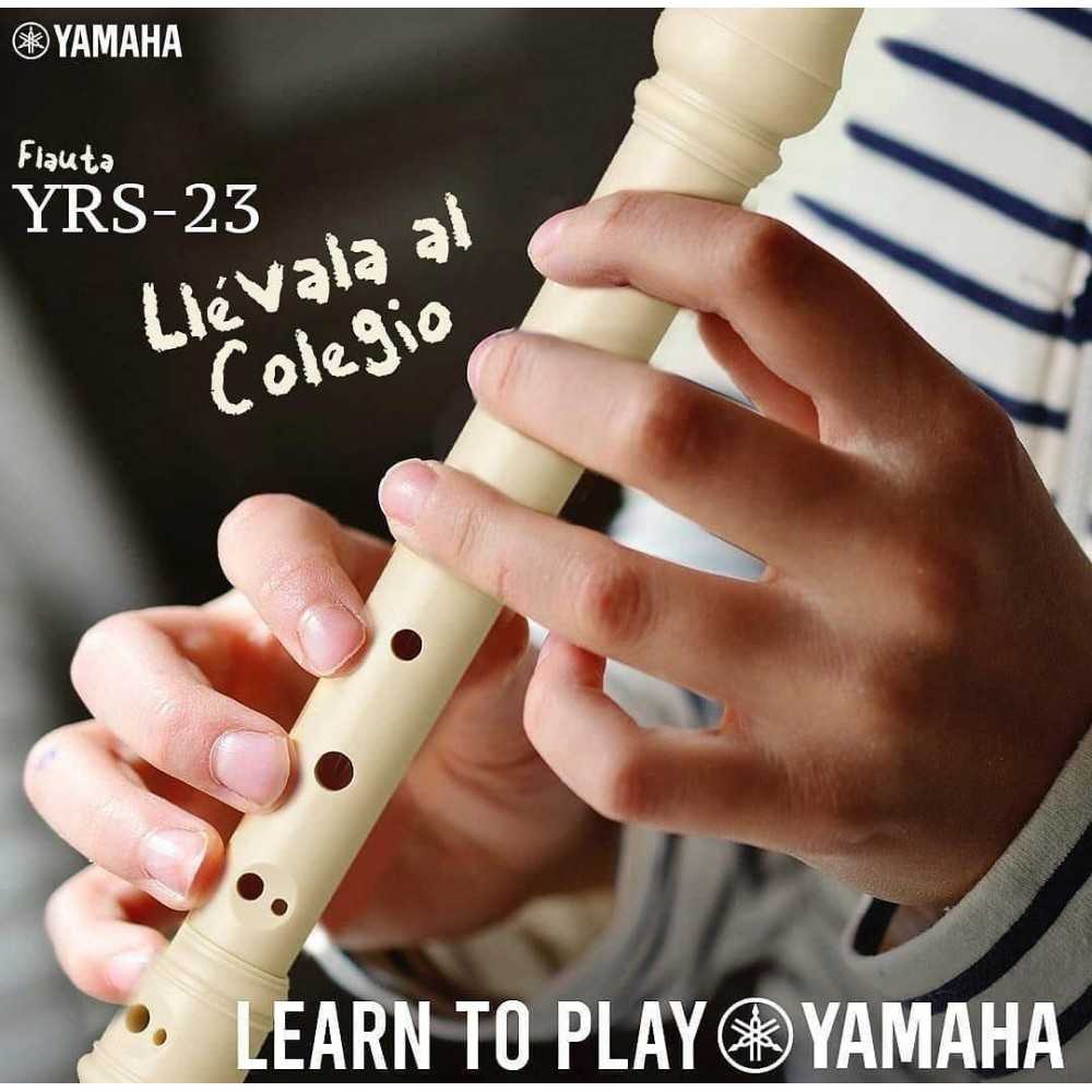 Flauta Dulce Soprano Escolar YAMAHA YRS23 con Funda