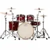 Batería DW Design Series Lacquer 5 cuerpos Color Cherry Stain Bombo 22"