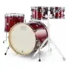 Batería DW Design Series Lacquer 5 cuerpos Color Cherry Stain Bombo 22"