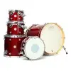Batería DW Design Series Lacquer 5 cuerpos Color Cherry Stain Bombo 22"