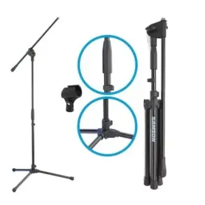 Soporte para micrófono Samson MK10 boom liviano con pipeta