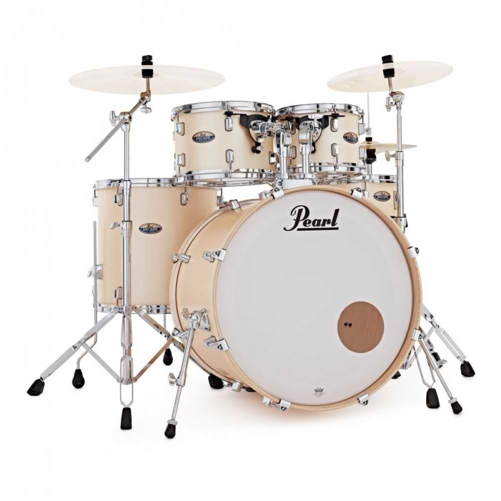 Bateria Pearl Decade Maple 5 Cuerpos Satin Gold Meringue