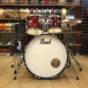 Bateria Pearl Roadshow 5 Cuerpos Bombo 22 Fierros + Platillos Red Wine