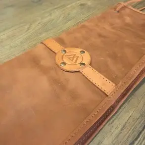 Lamanta Funda Porta Palillos De Cuero Mid stuche