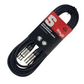 Cable Stagg XLR-XLR De 6 metros Canon Canon Fichas Metálicas