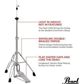 Soporte Pearl Para Hi-Hat Demon Series H-830