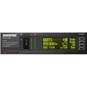 Sistema Shure In Ear PSM 1000 Doble con 2 Auriculares SE425 Conexion Ethernet