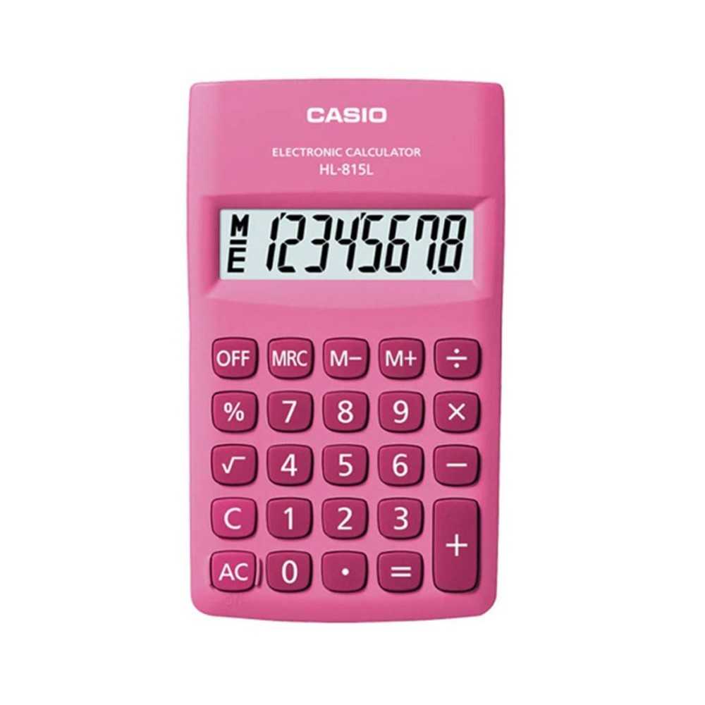 Calculadora Casio Portátil 8 digitos HL-815L-PK Rosa