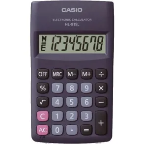 Calculadora Casio Portátil HL-815L-BK Negro