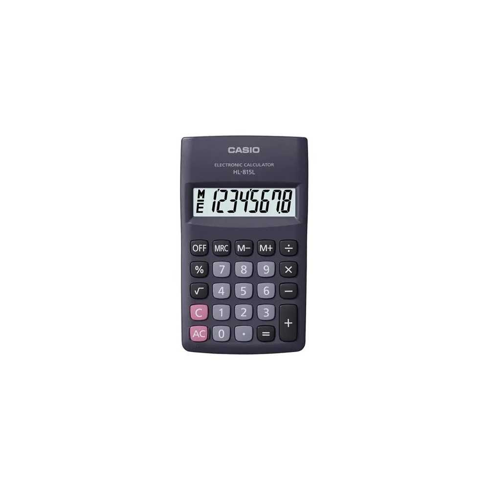Calculadora Casio Portátil HL-815L-BK Negro