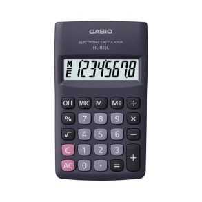 Calculadora Casio Portátil HL-815L-BK Negro