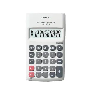 Calculadora Casio Portátil Display grande Blanca HL-100LB