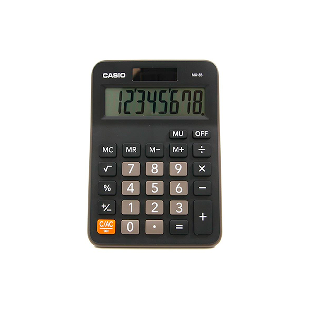 Calculadora Casio Escritorio 8 digitos Display extra grande MX-8B