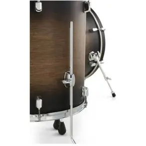 Tom De Piso Pearl Decade Maple De 14x14 Black Burst | Cuerpo Suelto | Tom Flotante - Chancha