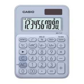Calculadora Casio Escritorio 10 digitos MS-7UC-LB Celeste
