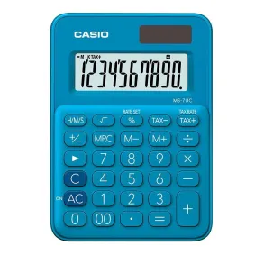 Calculadora Casio Escritorio 10 digitos MS-7UC-BU Azul
