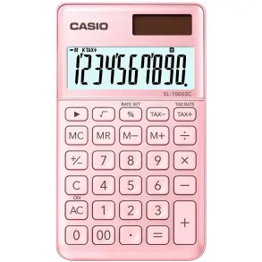 Calculadora Casio Portatil 10 digitos SL-1000SC-PK Rosa