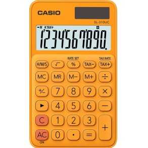 Calculadora Casio Portatil Display extra grande SL-310UC-RG Naranja