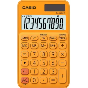 Calculadora Casio Portatil Display extra grande SL-310UC-RG Naranja
