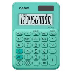 Calculadora Casio Escritorio 10 digitos MS-7UC-GN Verde