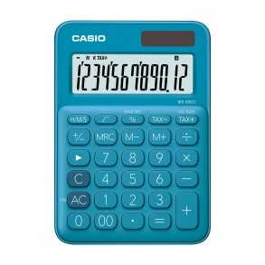 Calculadora Casio Escritorio 12 digitos MS-20UC-BU Azul