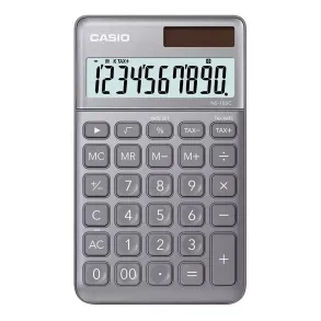Calculadora Casio Escritorio 10 digitos NS-10SC-GY Gris metal