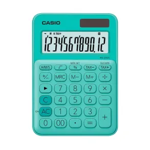 Calculadora Casio Escritorio 12 digitos MS-20UC-GN Verde