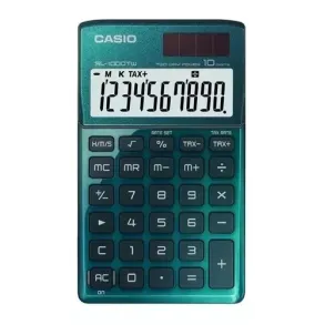 Calculadora Casio Portatil 10 digitos SL-1000TW-GN Verde