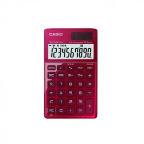 Calculadora Casio Portatil 10 digitos SL-1000TW-RD Rojo