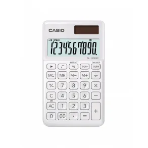 Calculadora Casio Portatil 10 digitos SL-1000SC-WE Blanco