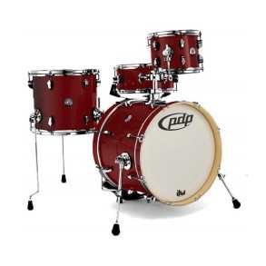 Bateria PDP Poplar 4 Cuerpos Ruby Sparkle PDNY1804RS New Yorker Series