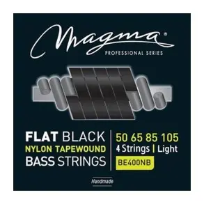 Encordado Bajo 4 Cuerdas Flat Black Magma Be400nb