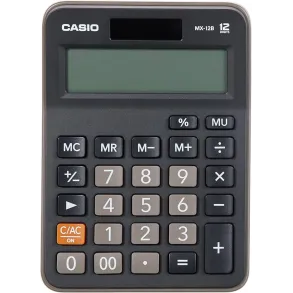 Calculadora Casio Escritorio 12 digitos Display extra grande MX-12B-BK