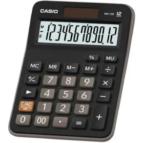 Calculadora Casio Escritorio 12 digitos Display extra grande MX-12B-BK