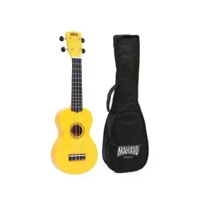 Ukelele Soprano Color Amarillo - Mahalo MR1YW + Funda