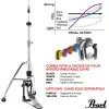 Soporte Profesional De Hi-Hat Pearl Eliminator Red Line | H-2050