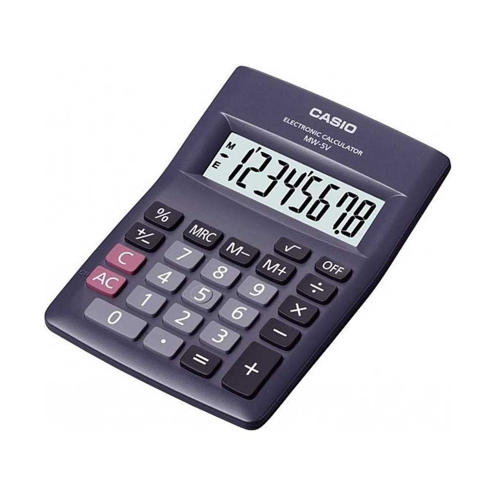 Calculadora Casio Mw-5v Mini Escritorio O Bolsillo 8 Digitos