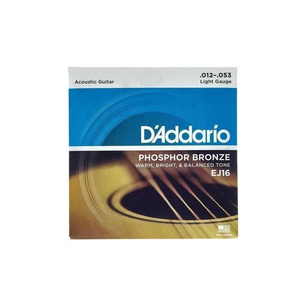 Encordado Guitarra Acustica Daddario Ej16 012-053 Bronze