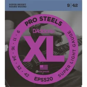 Encordado Guitarra Eléctrica Daddario Pro Steels 09 Eps520