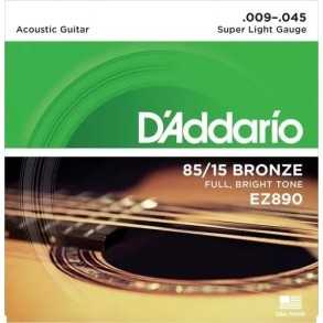 Encordado Guitarra Acustica Daddario Ez890 009-045 Bronze 85