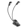 Luz De Atril Doble Flexible K&M | Accesorio Para Atril
