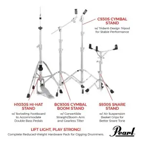 Set De Fierros Livianos Pearl | Modelo Hwp-930s | Pack X4