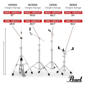 Set De Fierros Livianos Pearl | Modelo Hwp-930s | Pack X4